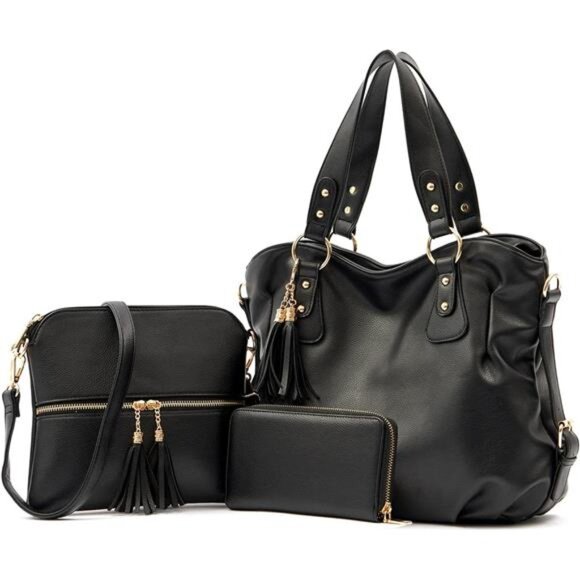 Qiyuer Purses And Wallets Set For Women Tote Handbags Large Hobo Bag Purse With - Picture 1 of 7